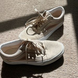 Nude/neutral beige old skool vans
